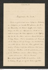 Nachlass Franz Steindachner, Brief von Eduard Graeffe an Franz Steindachner (10.11.1884), Inv.Nr. 173.10, Seite 1